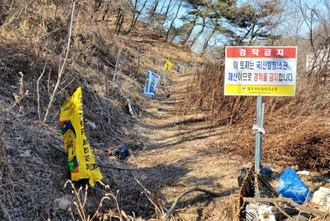 산림청 영주국유림관리소, 무단점유지 체계적인 관리를 위한 일제 조사 실시 

