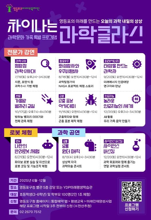 '진로 탐색과 과학 체험' 영등포구, 학부모ㆍ자녀 맞춤형 미래교육 시리즈 가동