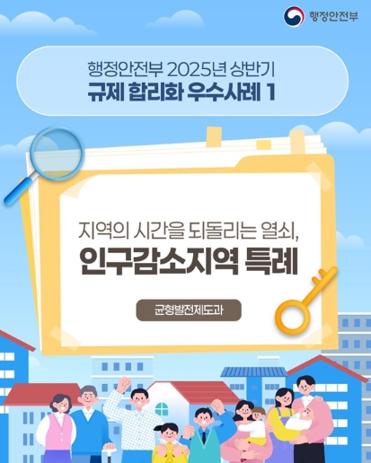 행정안전부, 지역의 시간을 되돌리는 열쇠, 인구감소지역 특례