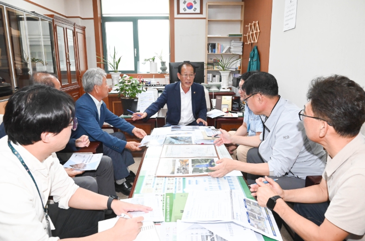 울산시의회 강대길 의원, 자연재해위험개선지구 정비 현황 청취