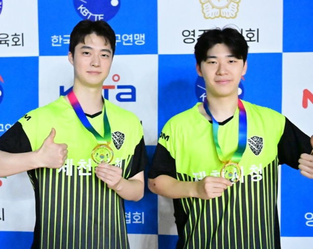 제천시청 탁구팀, 2025 내셔널 컵 실업탁구대회서 우수한 성적 거둬