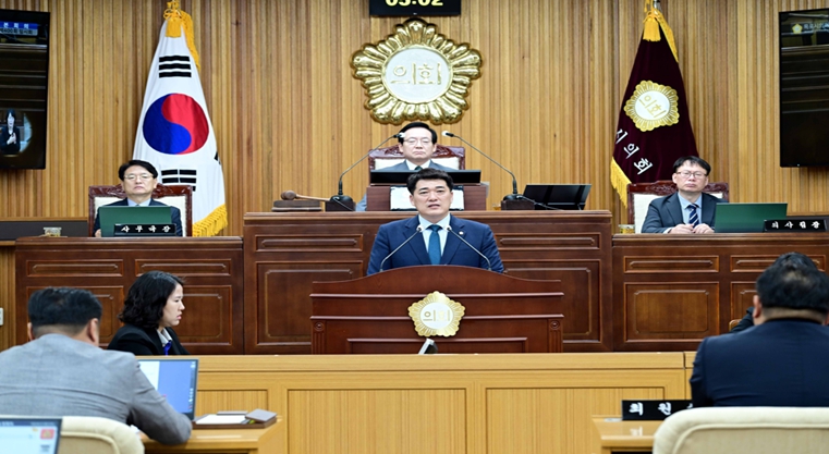 목포시의회 정재훈 의원, 시정질문서 해상풍력산업 육성, 추모공원(승화원) 운영 개선 촉구
