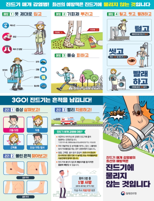질병관리청, 추석 연휴 성묘·벌초 등 야외활동 시 진드기매개감염병 예방수칙 준수 당부