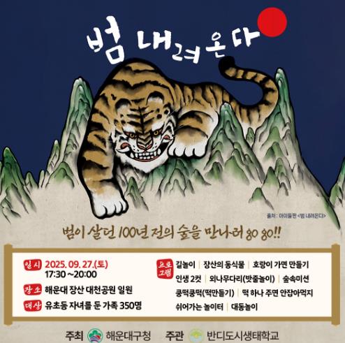 해운대구 범이 살던 100년 전 해운대 장산숲을 만나러 떠나자
