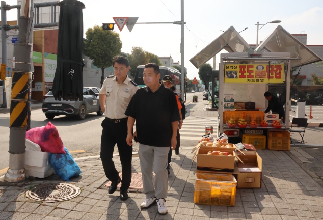 가평소방서, 추석 명절 대비 전통시장 현장 안전지도 실시
