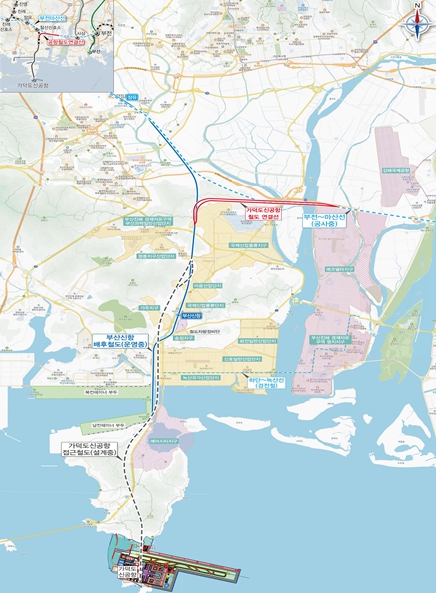 “울산에서 가덕도까지 90분 철도시대 열린다” 가덕도 신공항 철도연결선(부산 강서) 구축사업 확정