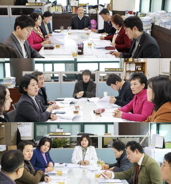 안산시의회 3개 상임委, 市 집행부와 간담회 개최