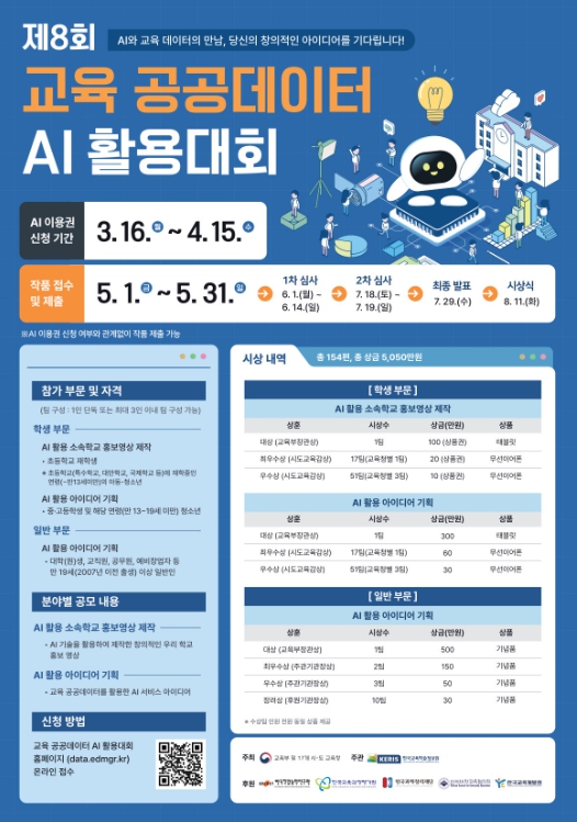 광주광역시교육청, ‘제8회 교육 공공데이터 AI 활용대회’ 개최