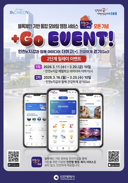 인천시, 공공서비스 통합 앱‘인천e지갑’서비스 개시