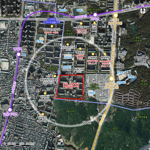 서울시, 고덕주공9단지 재건축 1,861세대 공급 명일동 일대 5개 단지 약 5,900세대 주택공급 기대