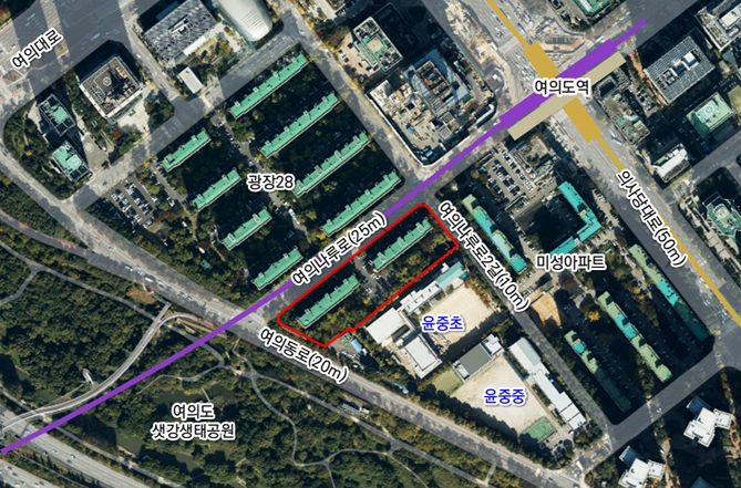 서울시, 여의도 광장아파트 38-1 샛강변 고품격 주거단지로 재탄생