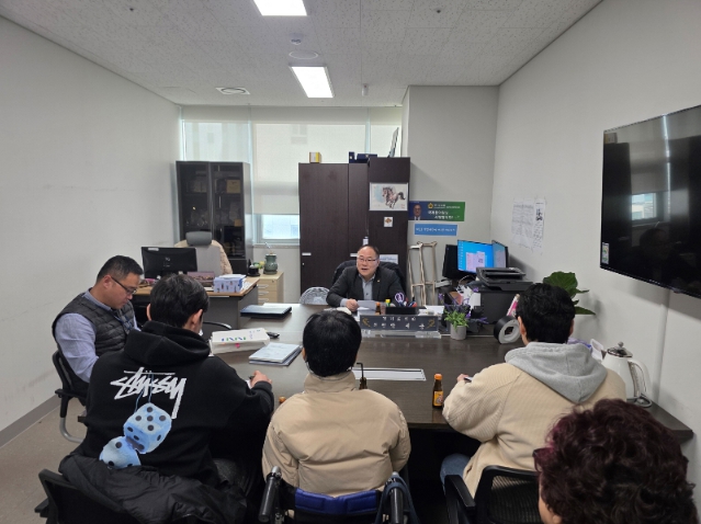 경기도의회 박재용 의원, 경기도뇌병변장애인인권협회와 정담회... 뇌병변장애인 단체 기반 강화 필요