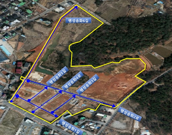 평택시, ‘평택 송화지구 도시개발사업지구’ 등 도로명 부여