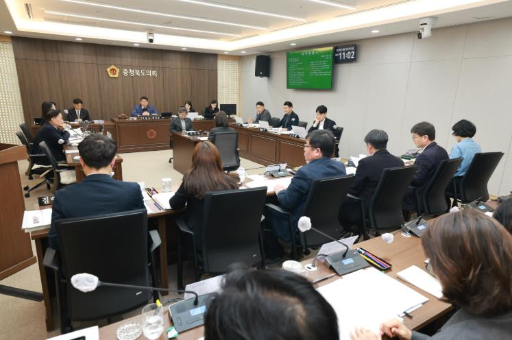 충청북도의회 행정문화위, 문체국 등 제1회 추경 예산안 심사
