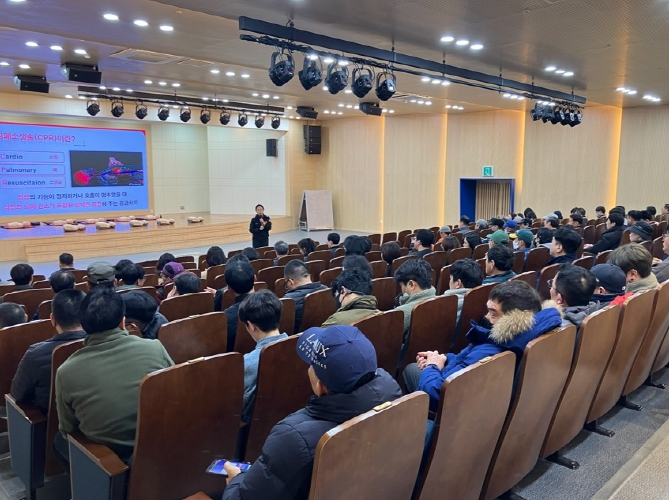 “응급상황 대비하여 재해없는 일터조성” 영도구, 심폐소생술 응급처치 교육 실시