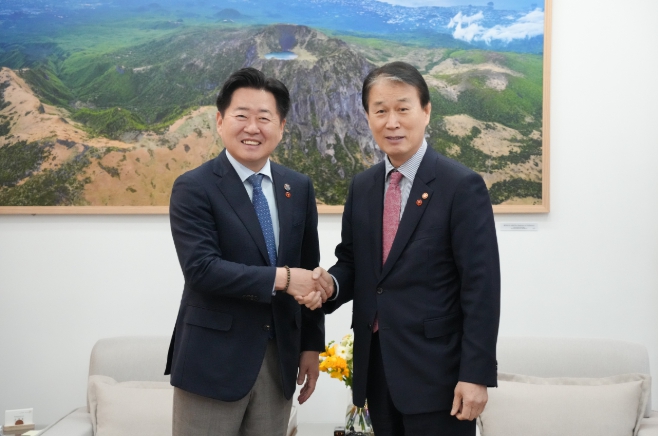 "박진경 유공자 취소, 속도 내달라" 오영훈 제주도지사, 보훈부장관 면담