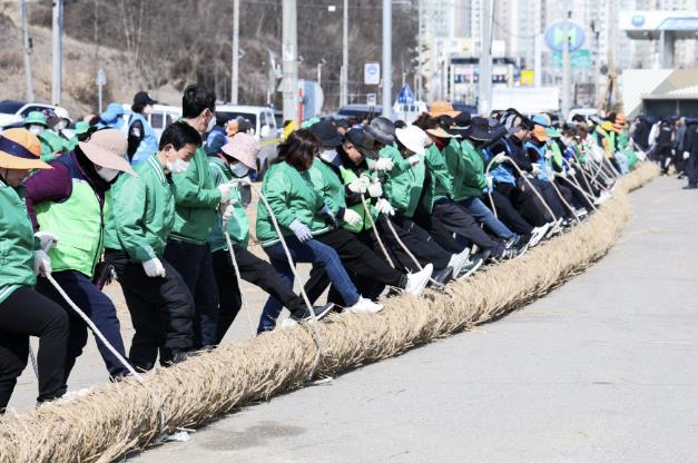 당진시, 2026 기지시줄다리기 축제 위한 큰 줄 제작