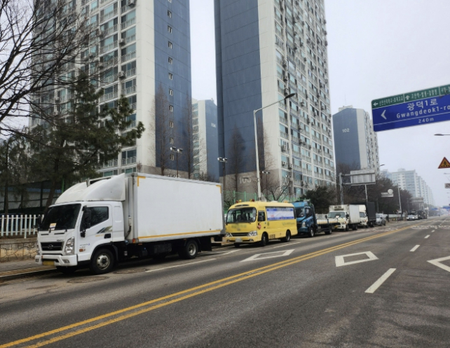 안산시, 대형차 불법 주정차 없는 청정도시 조성 위해 점검·계도 전개
