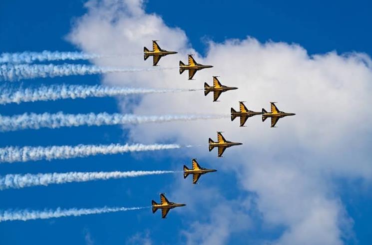 블랙이글스 에어쇼, 고창모양성제 하늘 수놓는다
