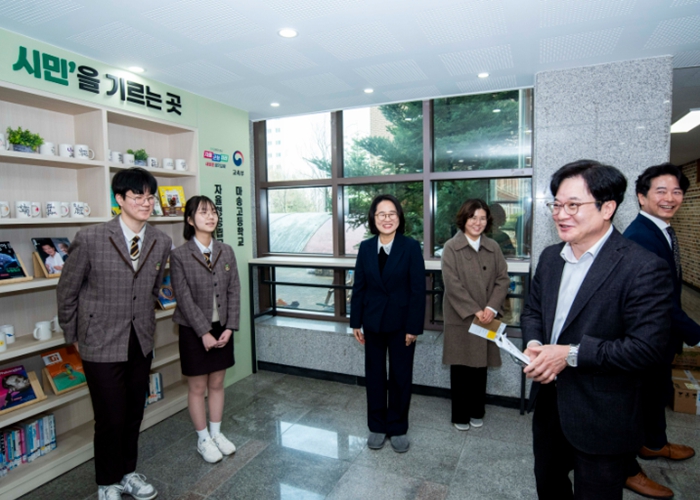 김병수 시장, ‘자공고 2.0’ 마송고 현장 점검...“김포 교육의 변화 확인”