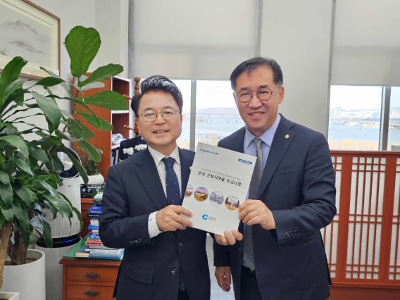 육동한 시장, 맹성규 국토위원장과 은퇴자마을 논의