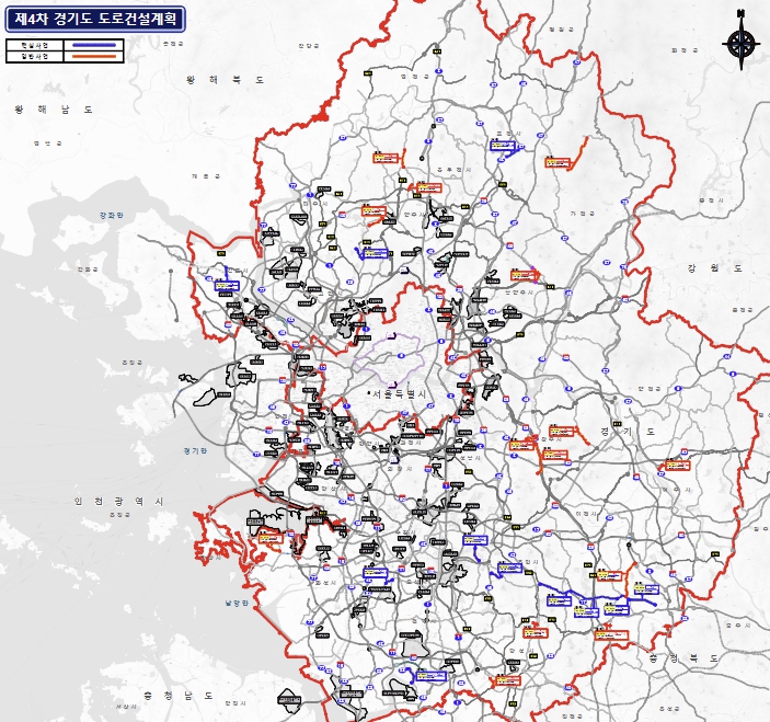경기도, 2030년까지 15개 시군에 25개 지방도 건설 추진