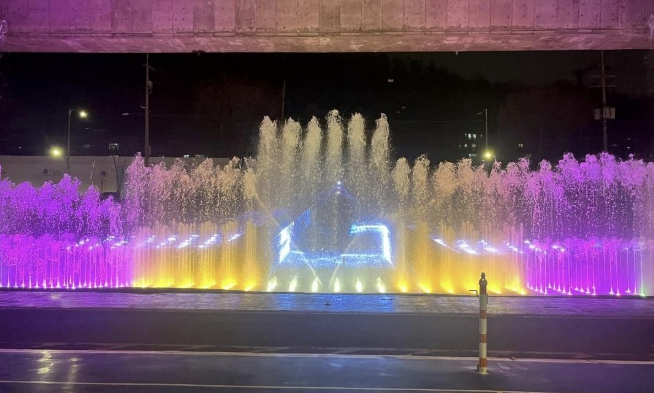 '물길이 리듬이 되다!' 서대문구 홍제천 음악분수 준공