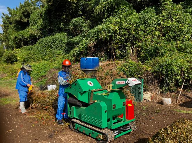 거제시, 산불재난 위기에 따른 영농부산물 파쇄지원단 운영 강화 