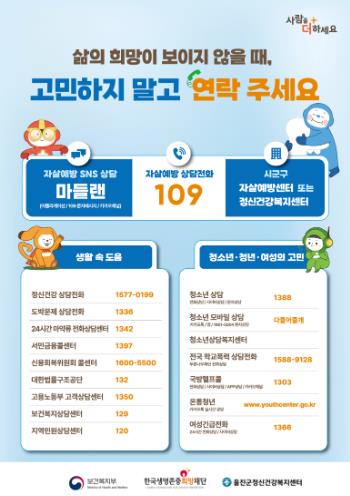 울진군, 봄철 자살 고위험시기 집중 관리 나서
