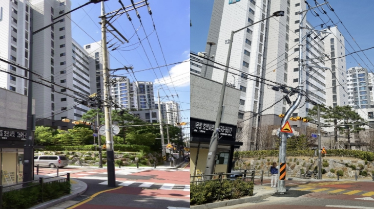 양천구, 보도·차도 가로막던 전신주 4기 이설...통행 불편 해소