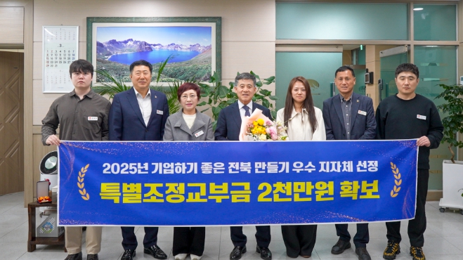 김제시, 기업하기 좋은 도시로 인정받다