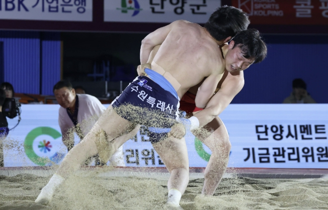 양평군청 직장운동경기부 씨름단 김성용, 단양온달장사씨름대회 태백급 2위 쾌거