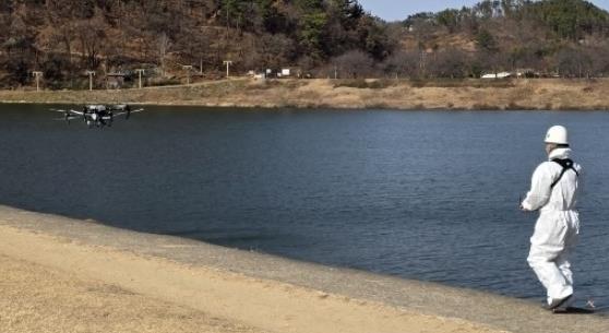 밀양시, 드론 활용 친환경 방역 추진