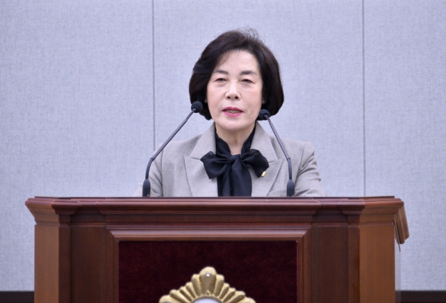 여수시의회 진명숙 의원, “이순신 도시 여수, 왜 교육은 없나”… 이순신리더십센터 건립 제안