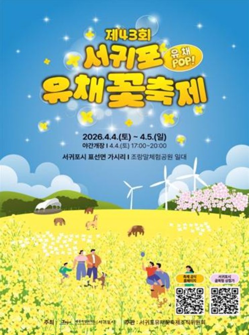 서귀포시, 제43회 서귀포유채꽃축제 개최