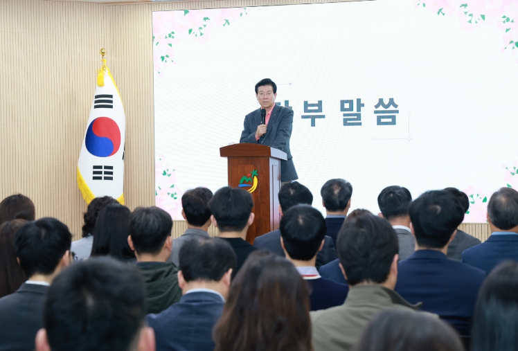박범인 금산군수, 꽃피는 춘삼월 3색 꽃축제 준비 철저 지시