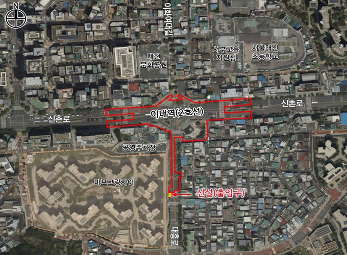 서울시, '2호선 이대역사'도시계획시설(철도) 결정(변경)(안) 도시계획위원회 '수정가결'