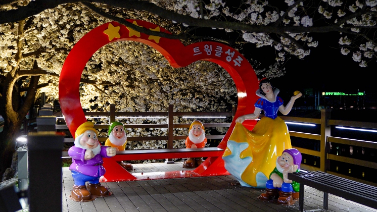 성주군, 성밖숲 야간경관 포토존 설치로 ‘야간관광 명소화’