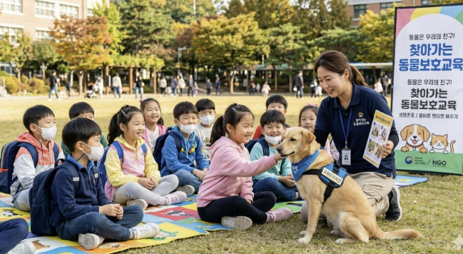 성남시, 초교 찾아가 동물보호교육 20회 운영…올해 첫 시행