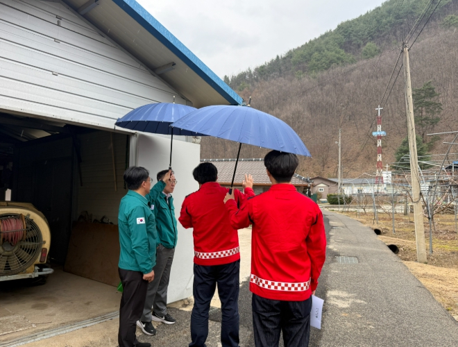 이택수 영동군 부군수, 인명피해 우려 지역 신규 지정 검토회의 및 현장점검 실시