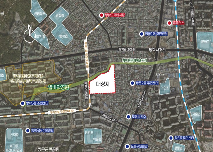 서울시, 쌍문동 26일대 신속통합기획 확정…방학천 품은 '초록 수변감성 주거단지' 조성