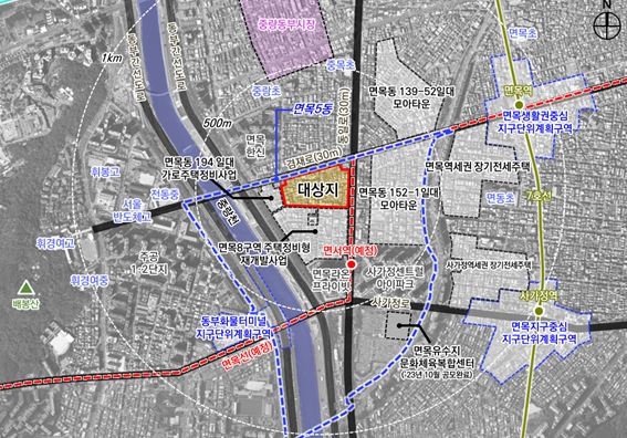 면목10구역 재개발, 중랑천변 노후주거지 971세대 단지로 재탄생