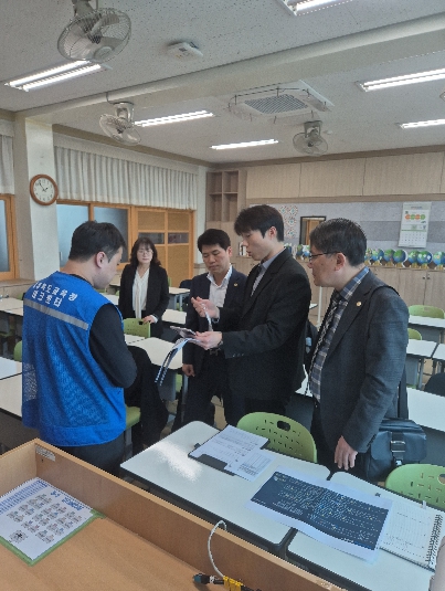 음성교육지원청, ‘디지털 교육의 핵심’ 정보화 인프라 현장 점검 나서