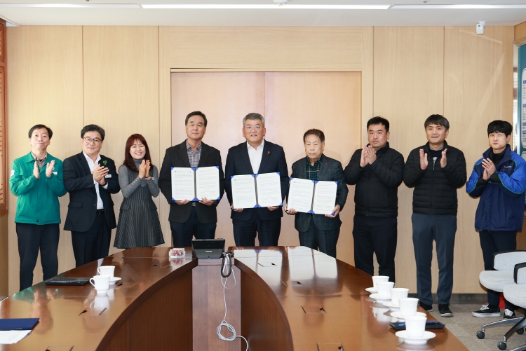예천군, 친환경 농·축산물 학교급식 지원 계약 체결