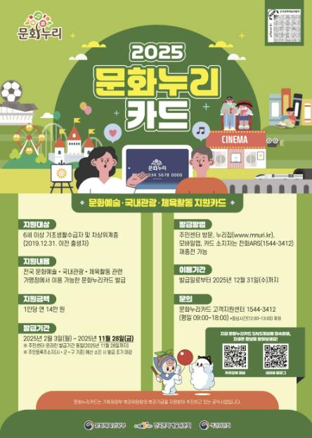 고양시, 문화누리카드 발급 시작…1인당 14만원 지원