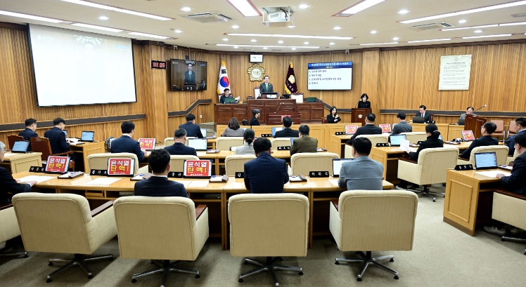제396회 목포시의회 임시회 개회