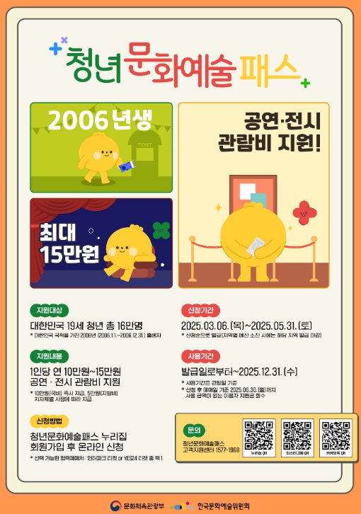 진도군, 2006년생 청년에게 15만 원의 청년문화예술패스 지원