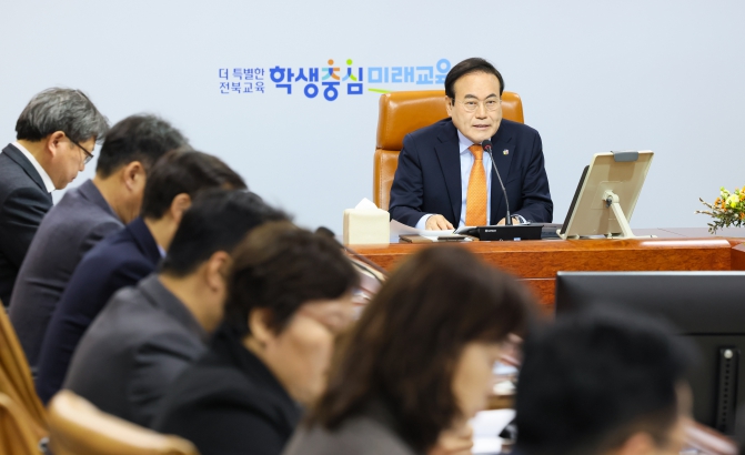 서거석 전북교육감 “전북교육 대전환 결실 맺어야”