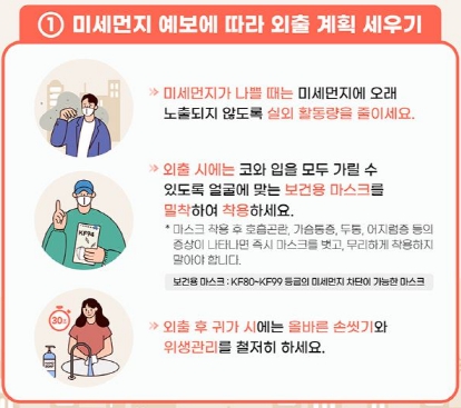 평택시, 봄철 미세먼지 경고등!! 미리 대비하세요!!