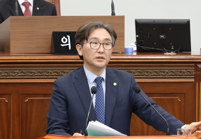 창원시의회 전홍표 의원“웅동지구 사업자 디폴트 우려 대책 있나”